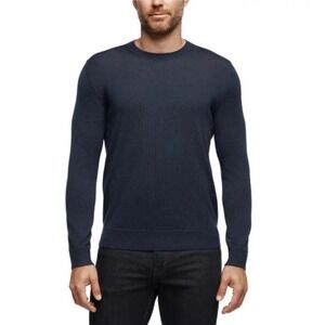 Banana Republic Navy 100% Merino Wool‎ Crewneck Lightweight Sweater Size Large